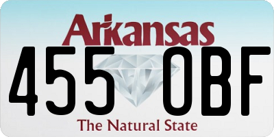 AR license plate 455OBF