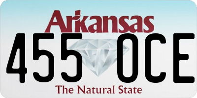 AR license plate 455OCE