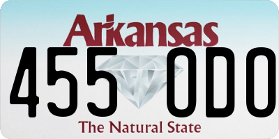 AR license plate 455ODO