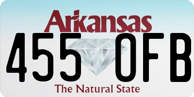 AR license plate 455OFB