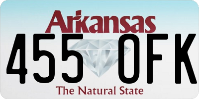 AR license plate 455OFK