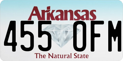 AR license plate 455OFM