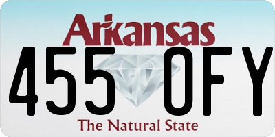 AR license plate 455OFY