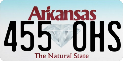 AR license plate 455OHS