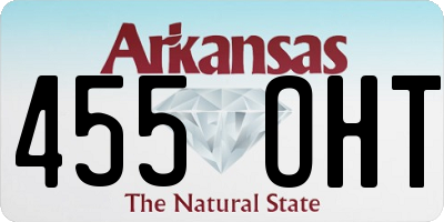 AR license plate 455OHT
