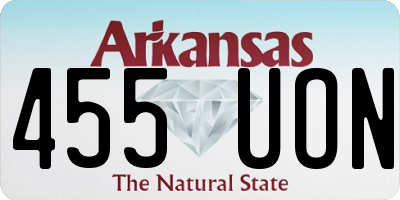 AR license plate 455UON
