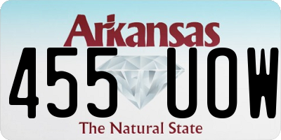 AR license plate 455UOW
