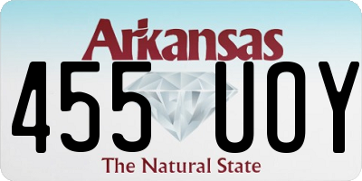 AR license plate 455UOY