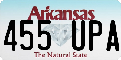 AR license plate 455UPA