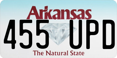 AR license plate 455UPD