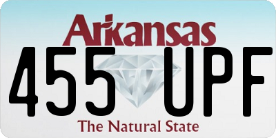 AR license plate 455UPF
