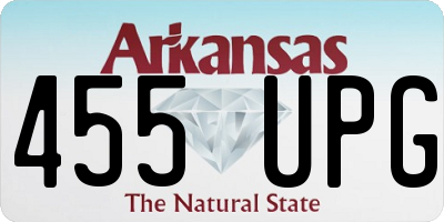 AR license plate 455UPG