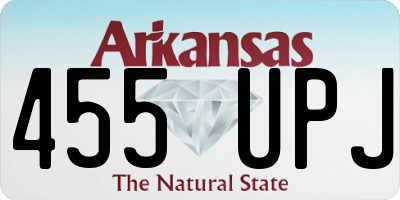 AR license plate 455UPJ
