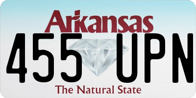 AR license plate 455UPN