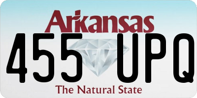 AR license plate 455UPQ