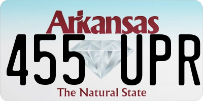 AR license plate 455UPR