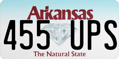 AR license plate 455UPS