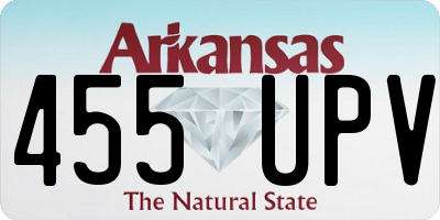 AR license plate 455UPV