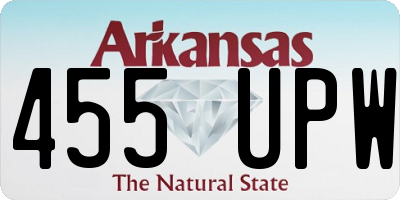 AR license plate 455UPW