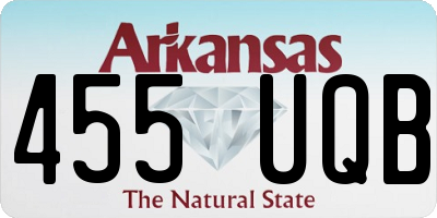 AR license plate 455UQB