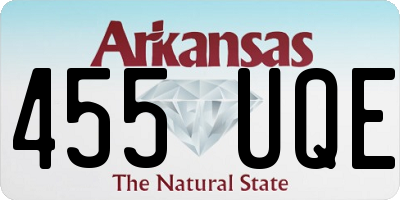 AR license plate 455UQE