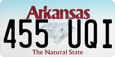 AR license plate 455UQI