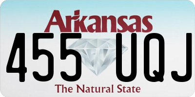 AR license plate 455UQJ