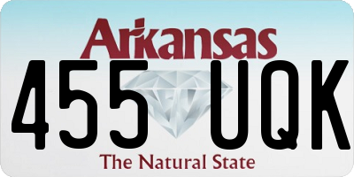 AR license plate 455UQK