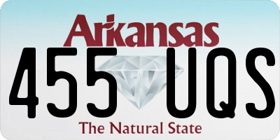 AR license plate 455UQS