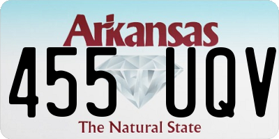 AR license plate 455UQV