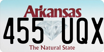 AR license plate 455UQX