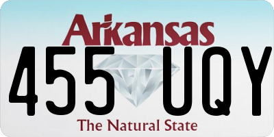 AR license plate 455UQY