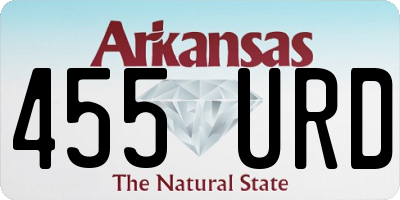 AR license plate 455URD