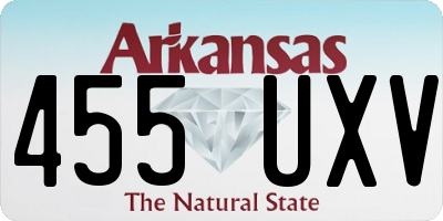 AR license plate 455UXV