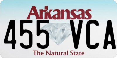 AR license plate 455VCA