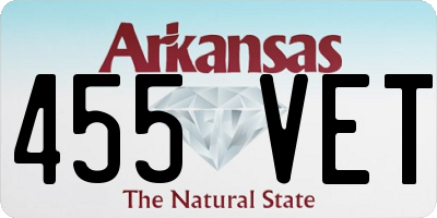 AR license plate 455VET