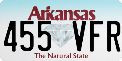 AR license plate 455VFR