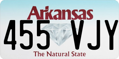 AR license plate 455VJY