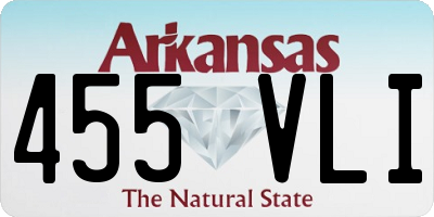 AR license plate 455VLI