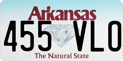 AR license plate 455VLO