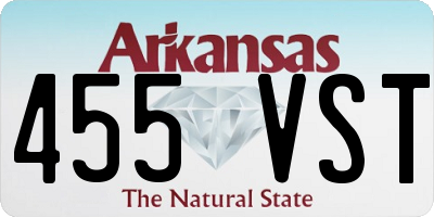 AR license plate 455VST