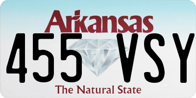 AR license plate 455VSY