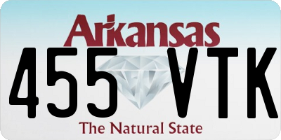 AR license plate 455VTK
