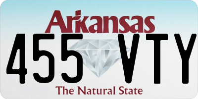 AR license plate 455VTY