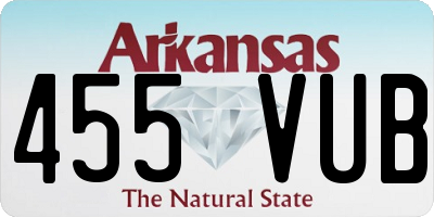 AR license plate 455VUB