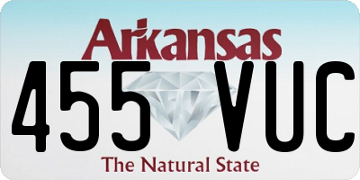 AR license plate 455VUC