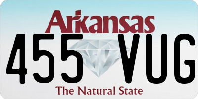 AR license plate 455VUG