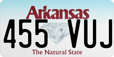 AR license plate 455VUJ