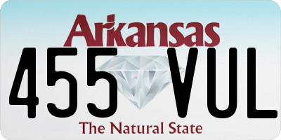 AR license plate 455VUL