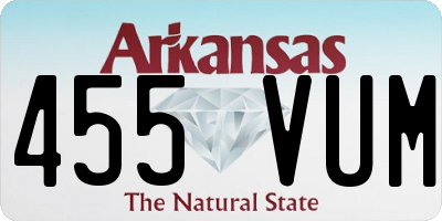 AR license plate 455VUM